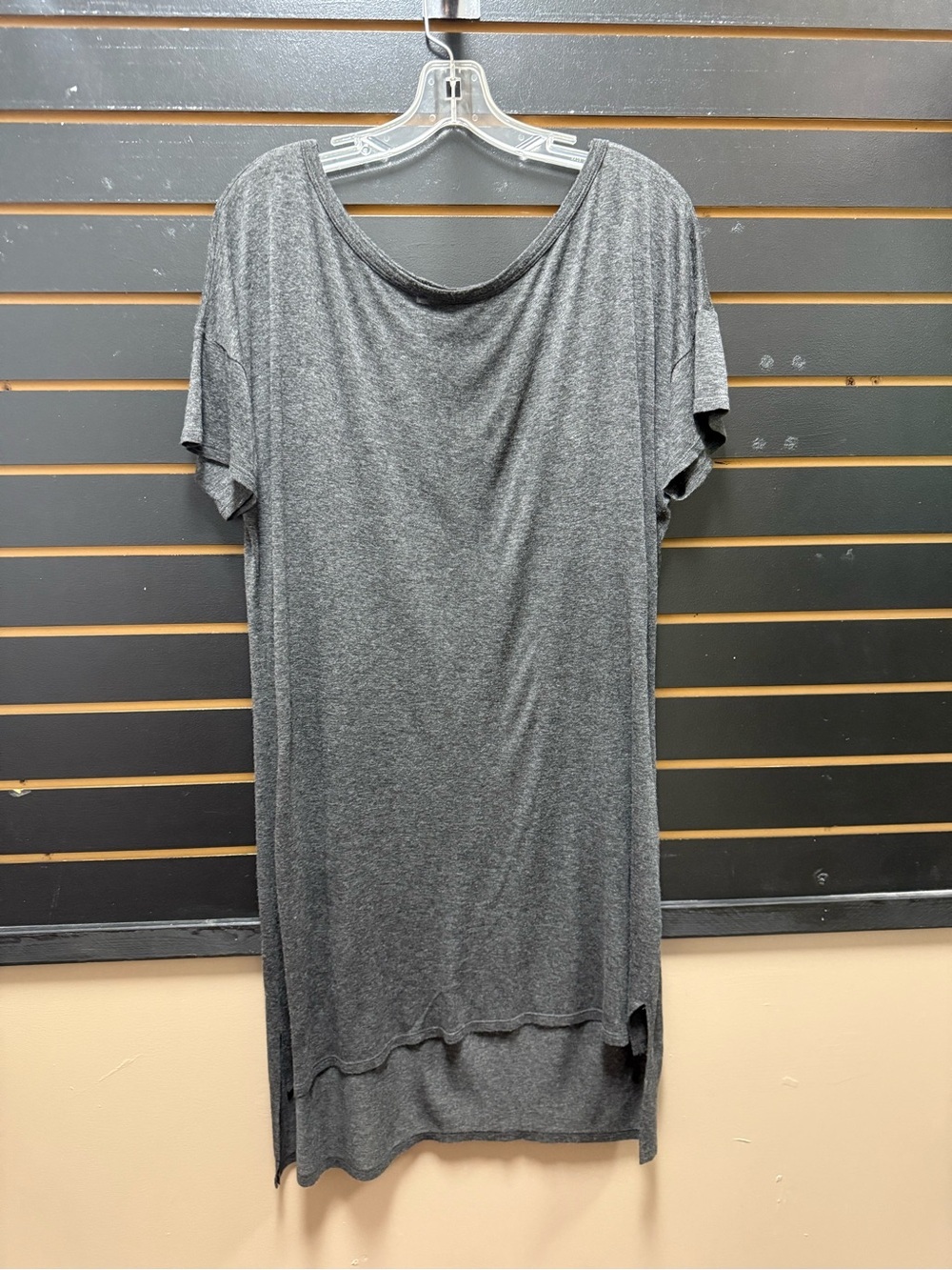T by Alexander Wang Gray Oversized Tunic Dress Size Medium Minimalist